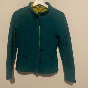 Women’s quilted  green and Teal Jacket size small